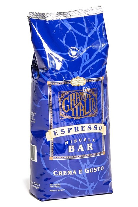Grande Italia: Espresso Whole Beans: Mescela Bar: Crema e Gusto: 2lbs
