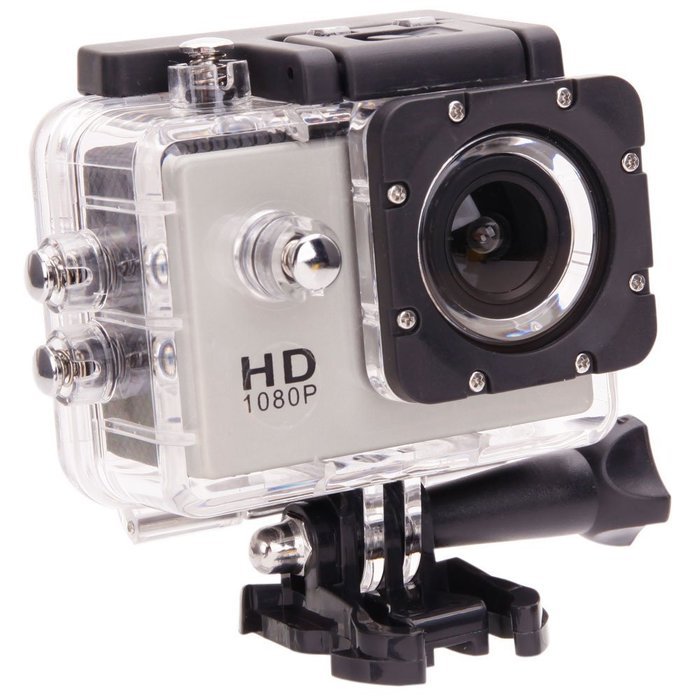 Olymstore 30M Waterproof Full HD 1080P 140-Degree Wide-angle Lens Mini Sports Mini Dv(US Standard) Black