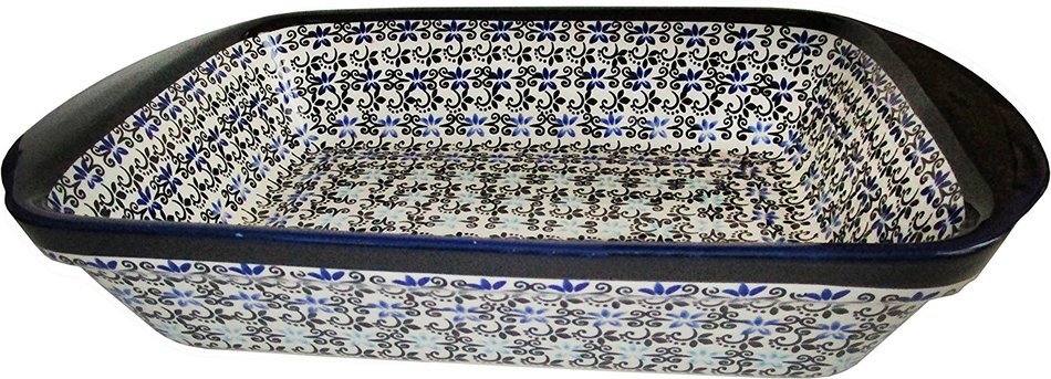 Boleslawiec Stoneware - Polish Pottery Lasagna Baker "Eva's Collection "Martina"