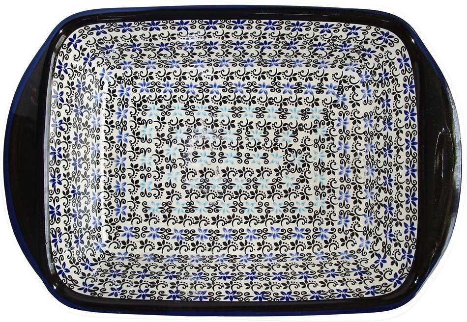 Boleslawiec Stoneware - Polish Pottery Lasagna Baker "Eva's Collection "Martina" N2
