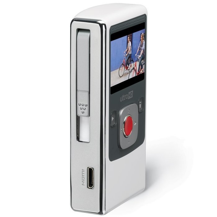 Flip UltraHD Video Camera - White, 8 GB, 2 Hours (2nd Generation) N2