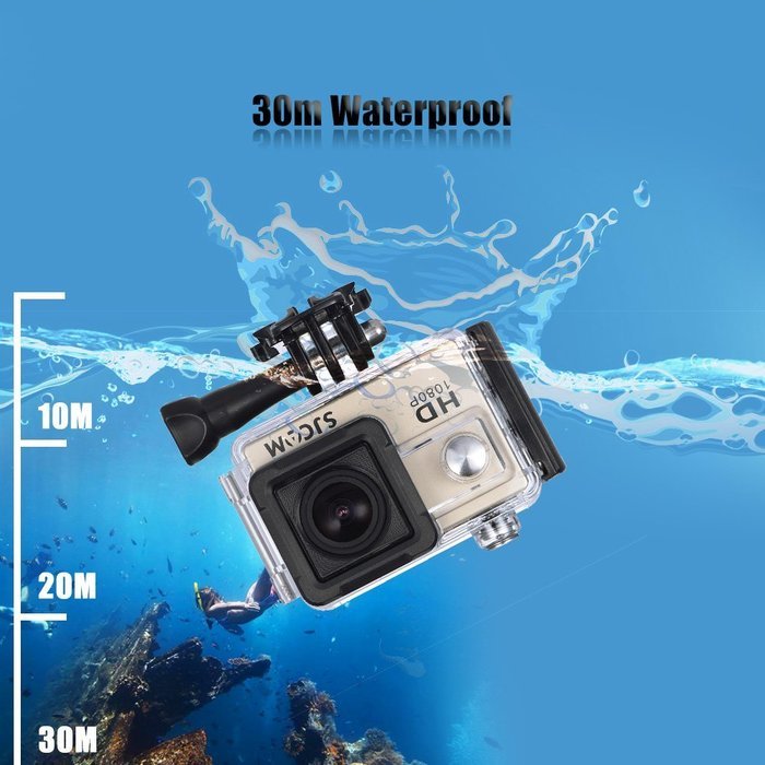 SJCAM SJ4000 2.0" LCD Screen 1080P 30fps Full HD 12MP Waterproof 30M NTK96650 Action Sports Helmet Camera DV 170... N4