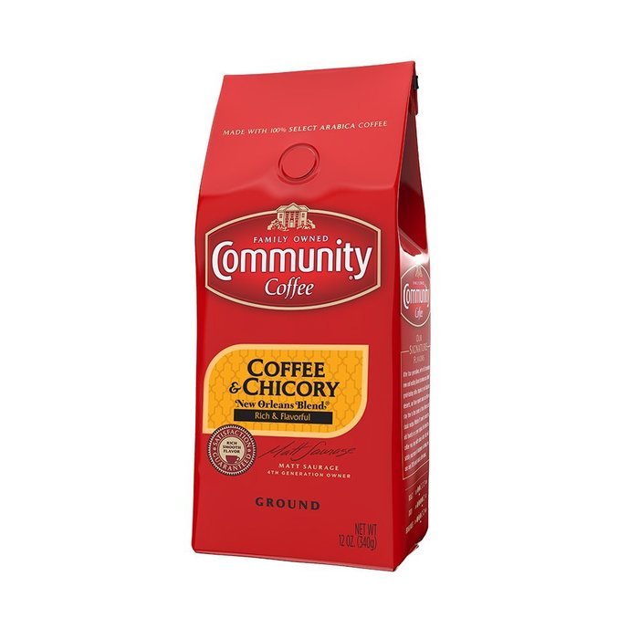 Community Coffee Ground Coffee and Chicory, 12 Ounce (Pack of 6) N3
