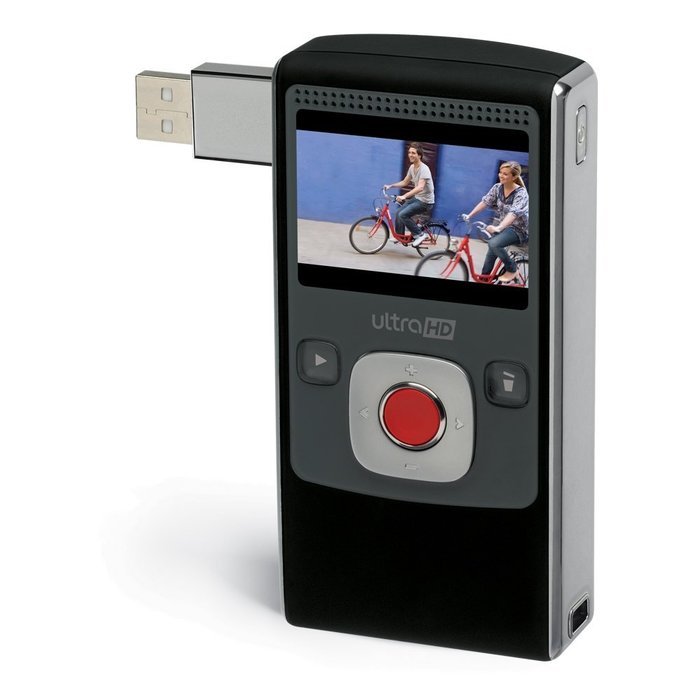 Flip UltraHD Video Camera - White, 8 GB, 2 Hours (2nd Generation) N4