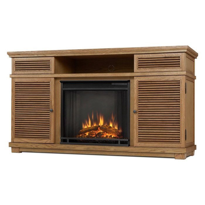 Real Flame 9110E-GRY 9110E Cavallo Electric Fireplace in Gray 9110E Cavallo Electric Fireplace N8