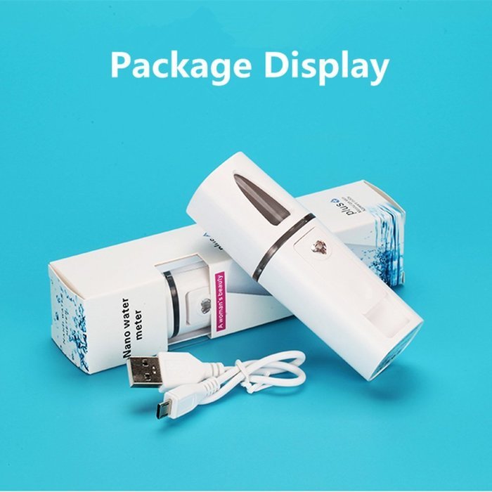 Chirisen Rechargeable Handy Nano Mister Facial Mist Spray Face Sprayer Beauty Skin Care Machine with USB Cable... N2