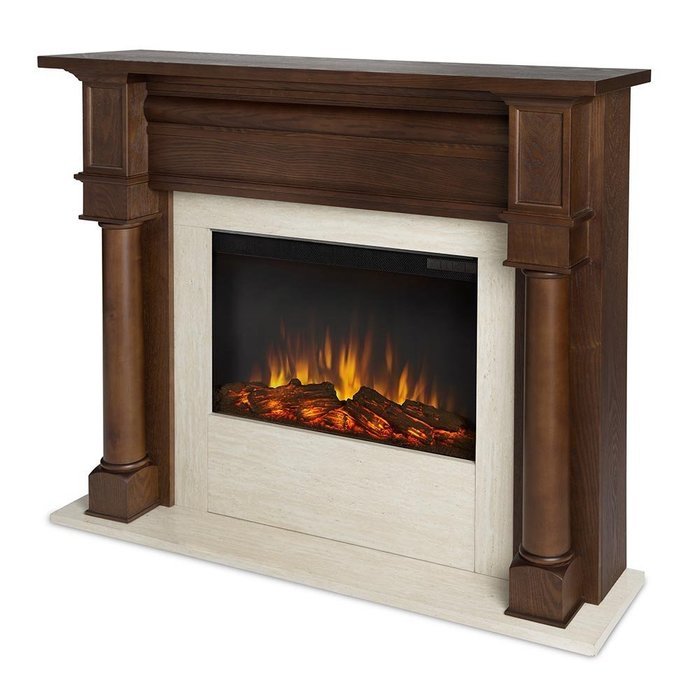 Real Flame Berkeley Electric Fireplace in Dark Walnut-7810E-DW N5