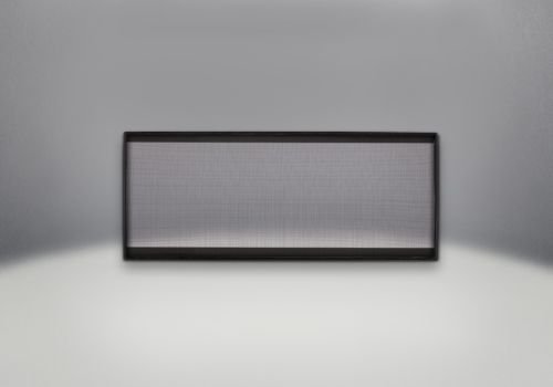 Direct Vent Gas Fireplace Insert Frame Screen - Curved Safety Barrier