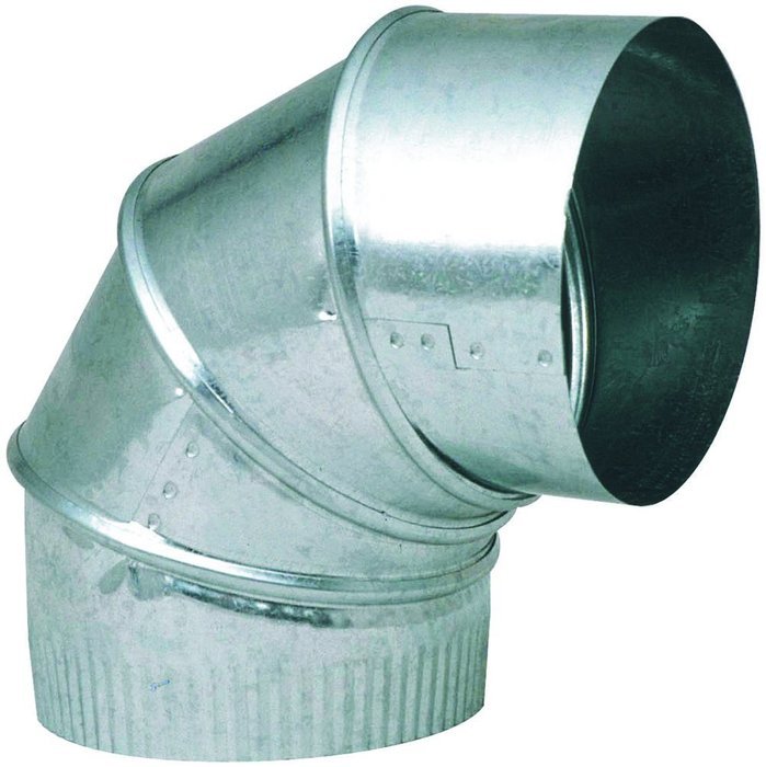 Imperial Manufacturing GIDDS-131465 3" Galvanized 90 Degree Adjustable Elbow 24 Gauge