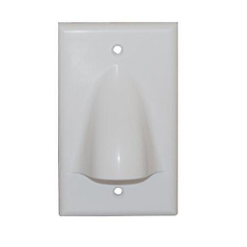 ICC-FACEPLATE 1 GANG BULK NOSE WHITE