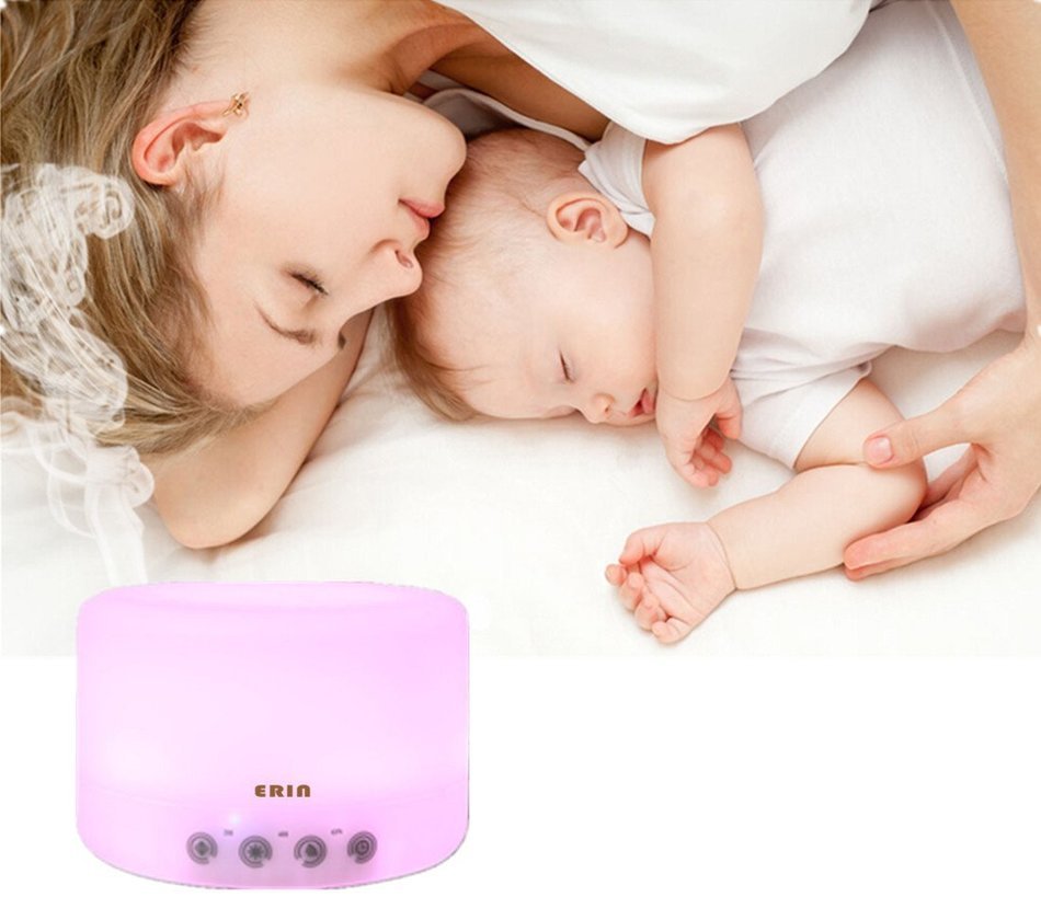 Erin 500ml Aromatherapy Essential Oil Diffuser Ultrasonic Aroma Cool Mist Humidifier Quiet with Automatic Shut... N5