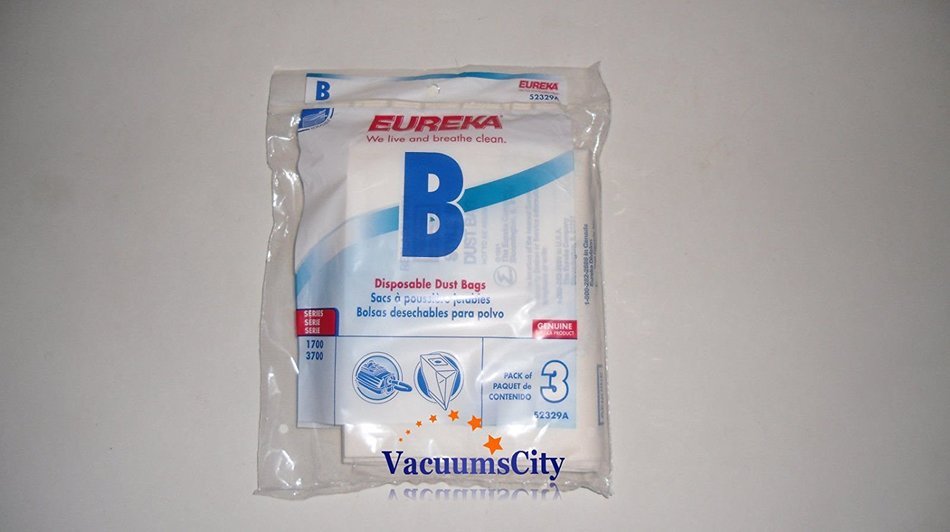 Eureka Canister Vacuum Cleaner Type B Bags 3 Pk & Filters Genuine Part # 52329A, 52329, 52329A-6