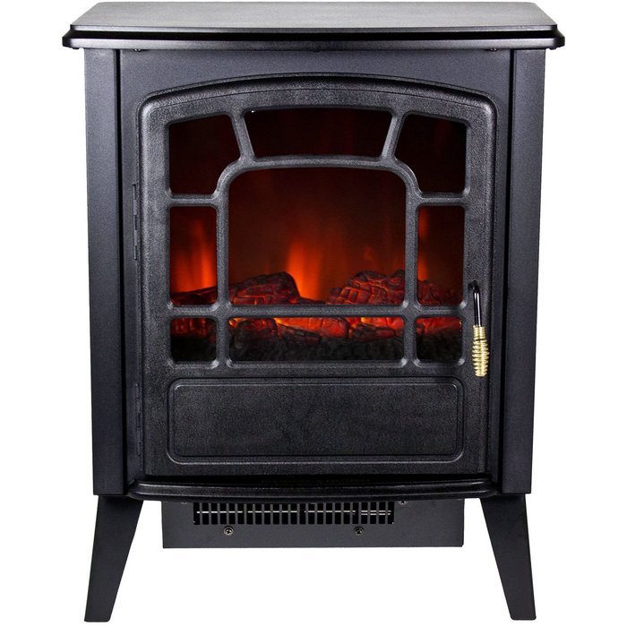 Warm House RSF-10324 Bern Retro-Style Floor Standing Electric Fireplace N5