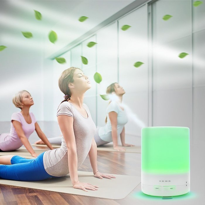 LONGKO 300ml Changing Color Ultrasonic Aroma Diffuser Cool Mist Humidifier Essential Oil Air Purifier Lights Auto... N6