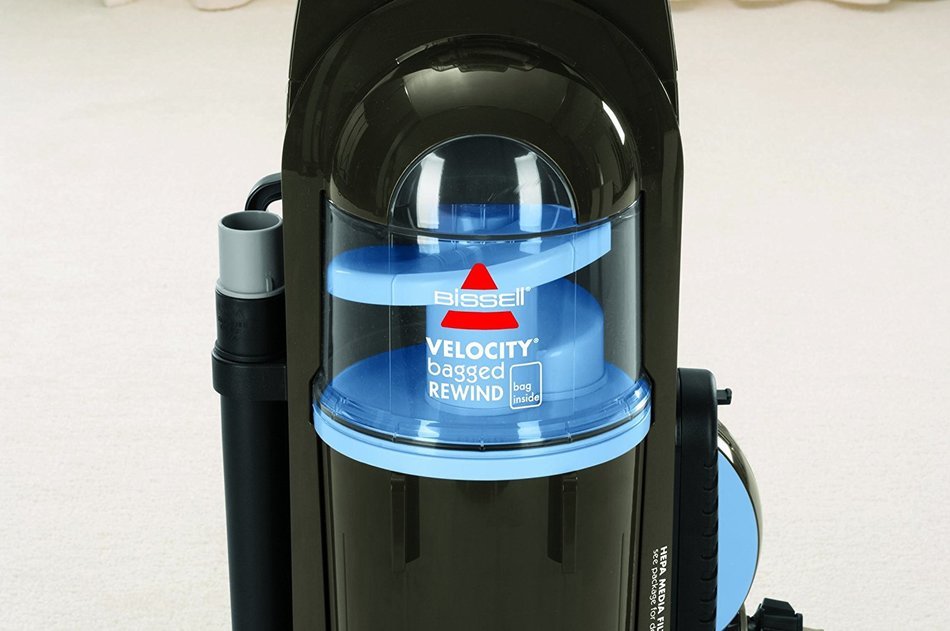 Bissell Velocity Bagged Upright Vacuum, Black, 3863 - Corded N4