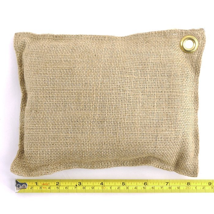 ThinkBamboo 350g Bamboo Charcoal Air Freshener in Decorative Hemp Bag - 4pc N2