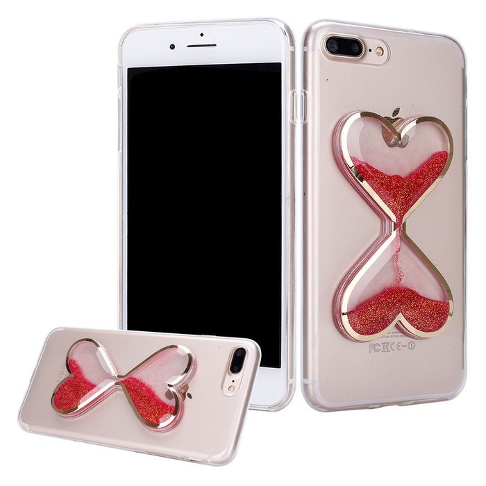 iPhone 7 Plus Case,Phezen Bling Glitter Soft Gel Clear TPU Case for iPhone 7 Plus,Glow in the Dark Luminous Heart... N13