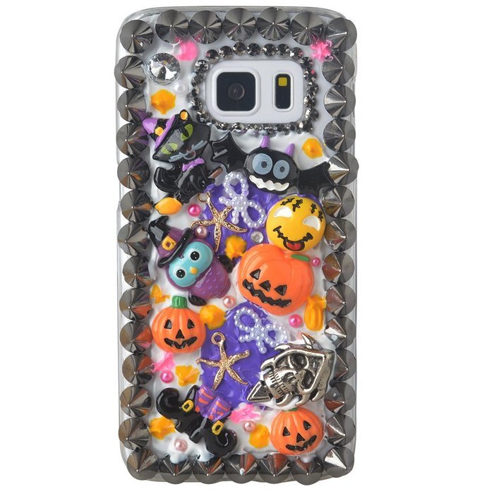 Halloween Theme Phone Case for Samsung Galaxy Note 5,Yaheeda 3D Handmade Rivets Pumpkin Demon Cartoon Design Clear... N7