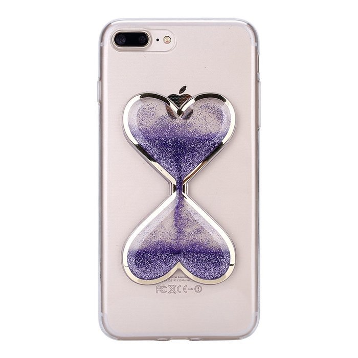 iPhone 7 Plus Case,Phezen Bling Glitter Soft Gel Clear TPU Case for iPhone 7 Plus,Glow in the Dark Luminous Heart... N17