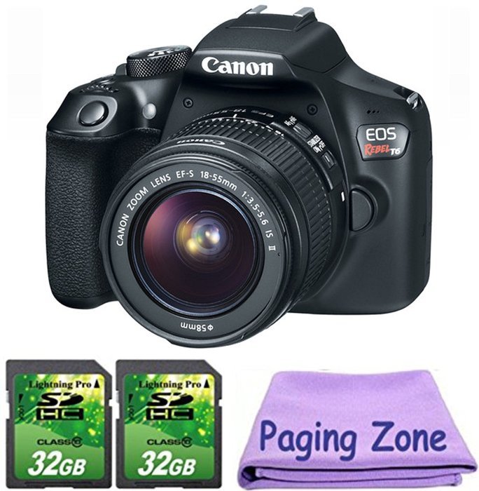 Canon EOS Rebel T6 Digital SLR Camera Kit with EF-S 18-55mm f/3.5-5.6 IS II Lens (Black)