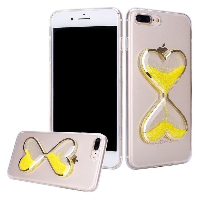 iPhone 7 Plus Case,Phezen Bling Glitter Soft Gel Clear TPU Case for iPhone 7 Plus,Glow in the Dark Luminous Heart... N20