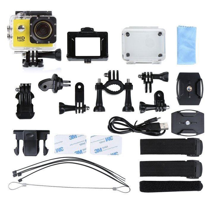 Blusmart Pro 710 12mp Sports Action Camera 120 Degree Waterproof Diving Video DVR with 2 Batteries and Free Accessories... N4