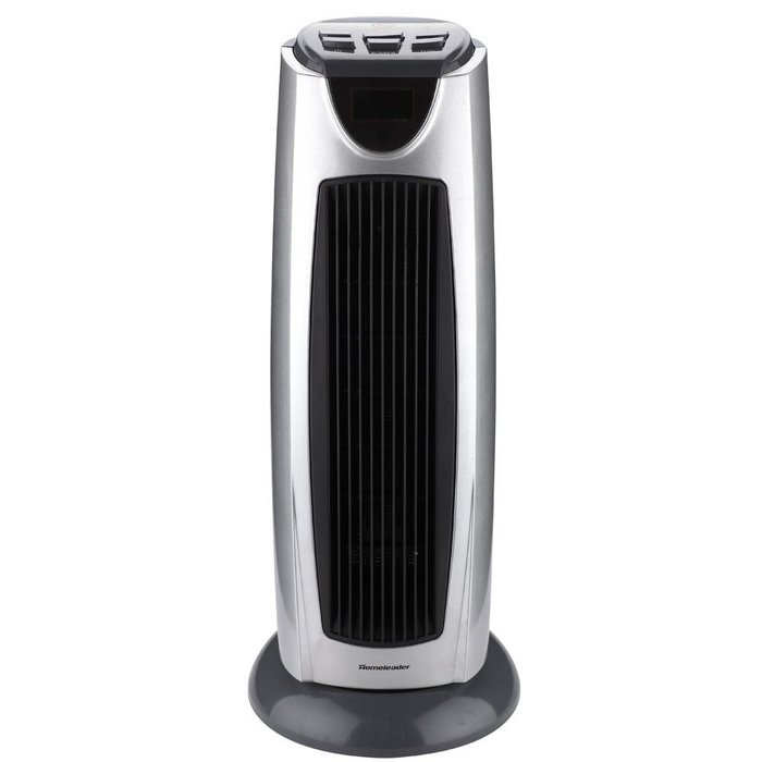 Homeleader NSB-200C4L 1500W Tower Heater, Ceramic Oscillating Heater with Remote Control, LCD and Timer, Black... N3