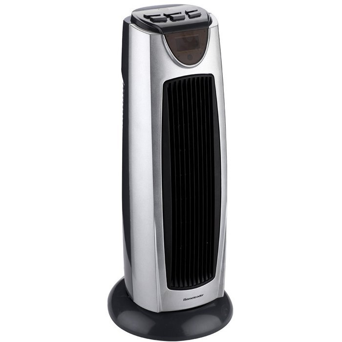 Homeleader NSB-200C4L 1500W Tower Heater, Ceramic Oscillating Heater with Remote Control, LCD and Timer, Black... N4
