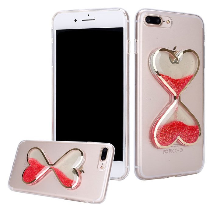 iPhone 7 Plus Case,Phezen Bling Glitter Soft Gel Clear TPU Case for iPhone 7 Plus,Glow in the Dark Luminous Heart... N25