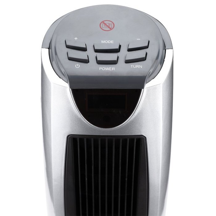 Homeleader NSB-200C4L 1500W Tower Heater, Ceramic Oscillating Heater with Remote Control, LCD and Timer, Black... N6