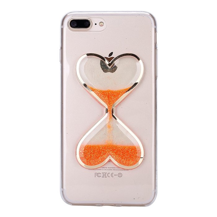 iPhone 7 Plus Case,Phezen Bling Glitter Soft Gel Clear TPU Case for iPhone 7 Plus,Glow in the Dark Luminous Heart... N26