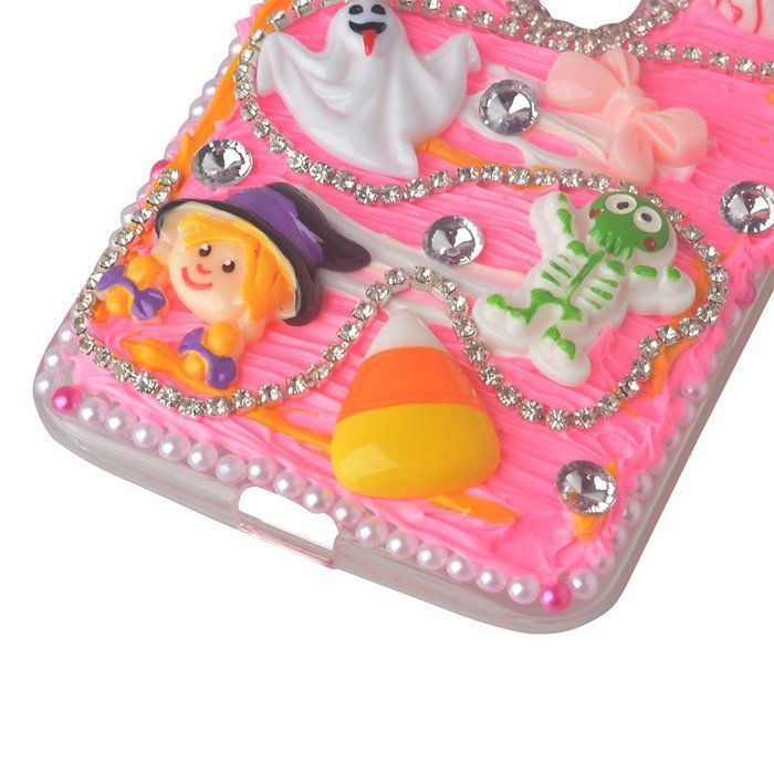 Spritech(TM) 3D Handmade Crystal Phone Case for Motorola Droid Turbo,Helloween Style Monster Pumpkin Design Smartphone... N7