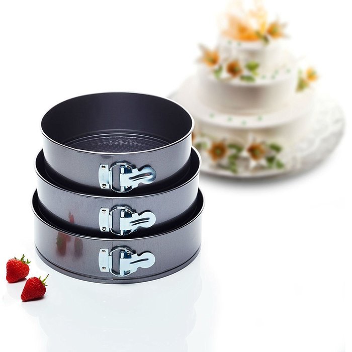 Kitchen Craft 3 Piece Spring Form Cake Tin Set N3