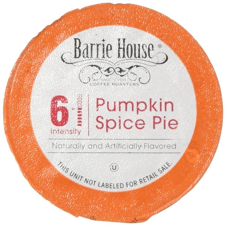 Barrie House Pumpkin Spice Single Capsules for KCup Brewer, 80 Count