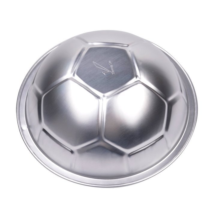 inkint Novelty Bakeware Soccer Ball Shape Aluminum Alloy Baking Molds Fondant Cake Baking Pan Cake Decorating... N3