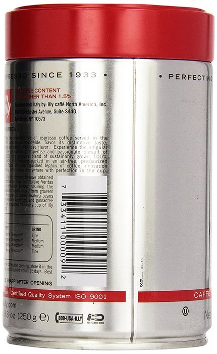 Illy Caffe Whole Bean Coffee, 8.8 oz N5