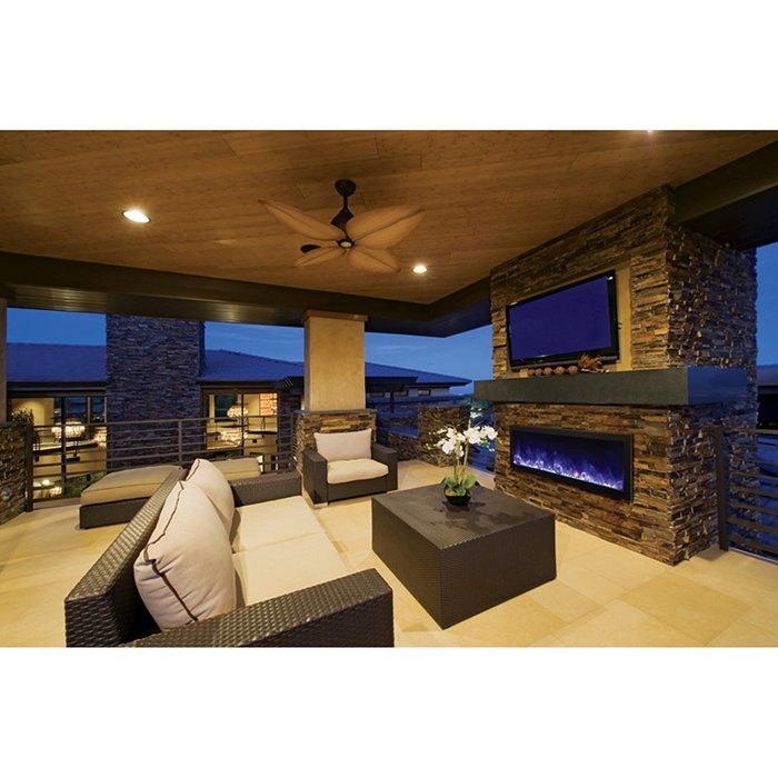 Amantii Outdoor Panorama Series Deep Electric Fireplace, 50 Inch N5