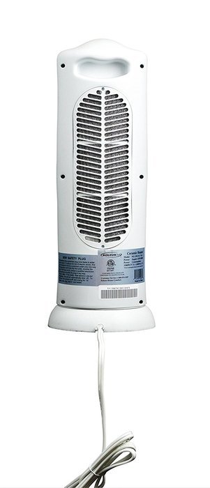 Soleus Air # HE15-C7-01 Ceramic Tower Heater, 750W/1500Watts, White N3