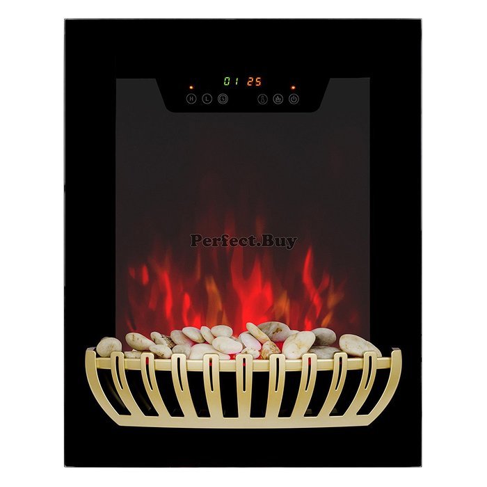 LED Remote 1500w 19" Wall Mount Electric Fireplace Space Heater 5200BTU N3