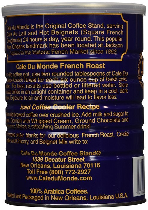 Caf&eacute; Du Monde French Roast Coffee, Net Wt. 13 oz N4