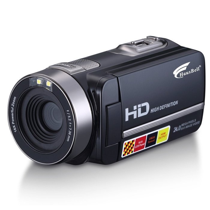 Hausbell HDBV-301 Full HD Digital Video Camera Camcorder 1920 X 1080P with 3.0" TFT LCD, 16 X Digital Active Zoom...