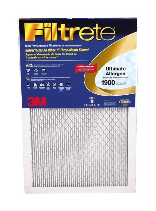 Filtrete Healthy Living Ultimate Allergen Reduction Filter, MPR 1900, 14 x 24 x 1-Inches, 6-Pack N8