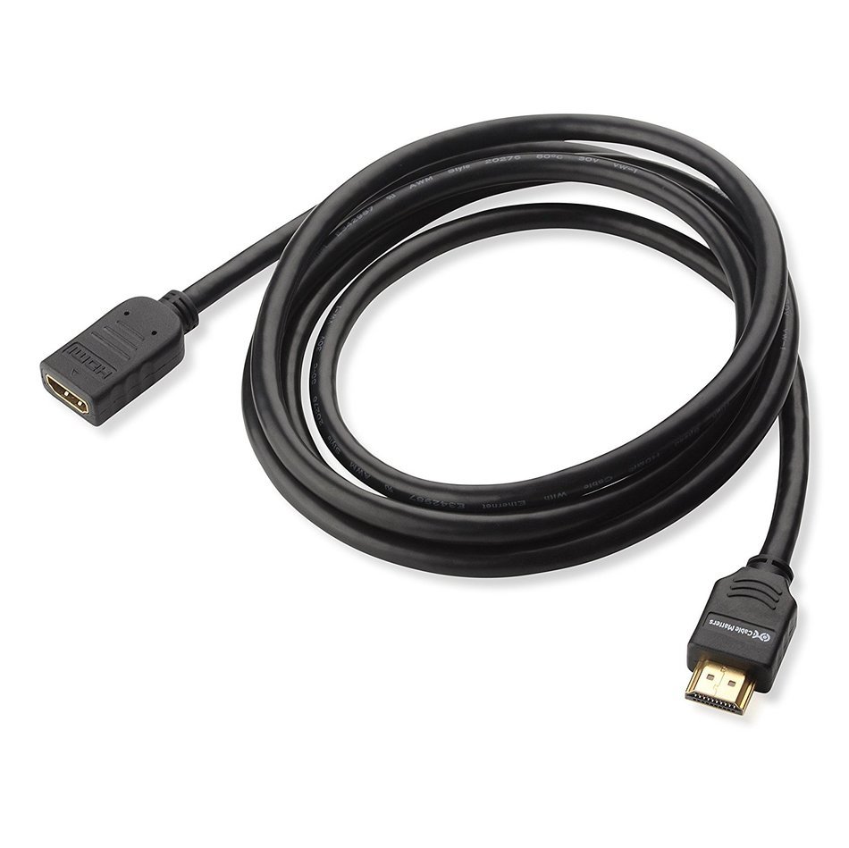 Cable Matters 2-Pack High Speed HDMI Extension Cable with Ethernet 3 Feet - 3D and 4K Resolution Ready N4