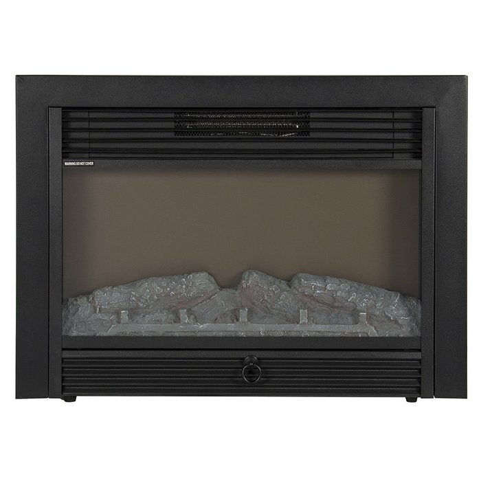 Modern Embedded Fireplace Electric Insert Heater Glass View Log Flame Remote Home - P1 N2