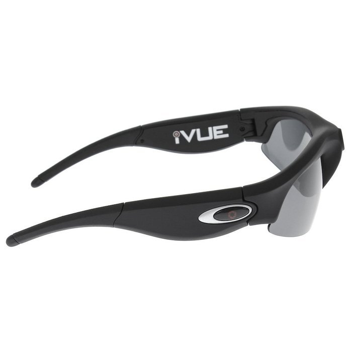 iVUE Crossfire 720P HD Action Camera Glasses Sport POV Video Recording DVR Eyewear (Black, 140&deg; Wide Angle Lens)