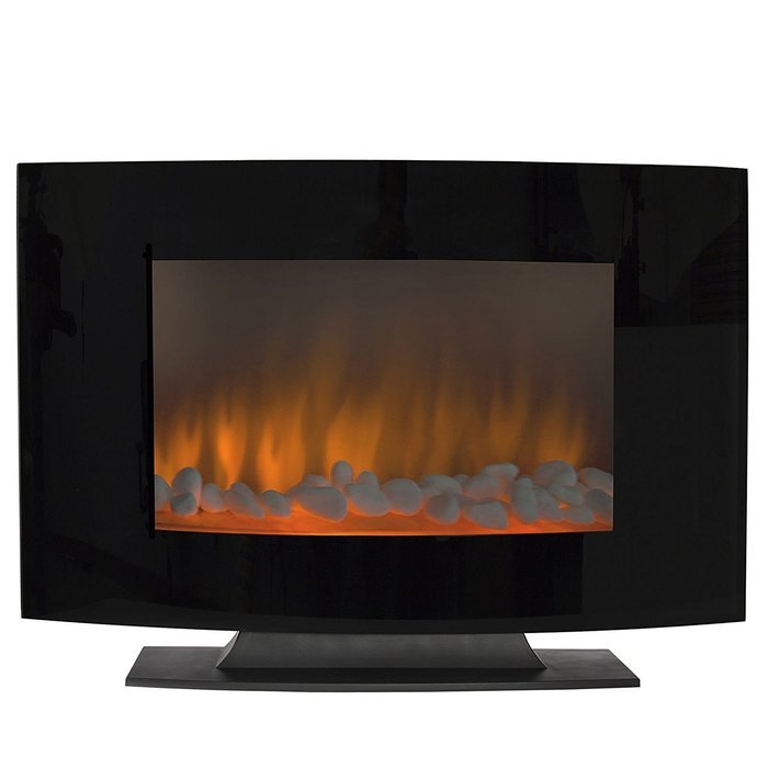 Large 1500W Heat Adjustable Electric Wall Mount & Free Standing Fireplace Heater N2