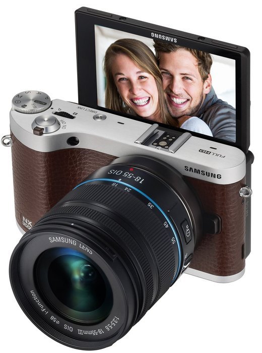 Samsung NX300M 20.3MP CMOS Smart WiFi & NFC Mirrorless Digital Camera with 18-55mm Lens and 3.3" AMOLED Touch... N2
