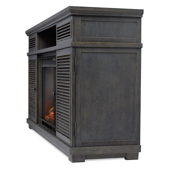 Real Flame 9110E-GRY 9110E Cavallo Electric Fireplace in Gray 9110E Cavallo Electric Fireplace N9