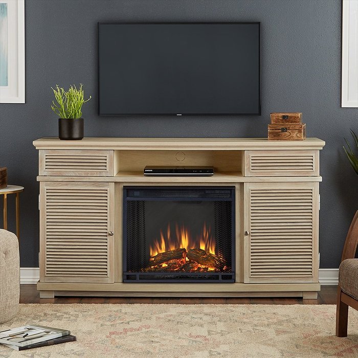 Real Flame 9110E-GRY 9110E Cavallo Electric Fireplace in Gray 9110E Cavallo Electric Fireplace N10
