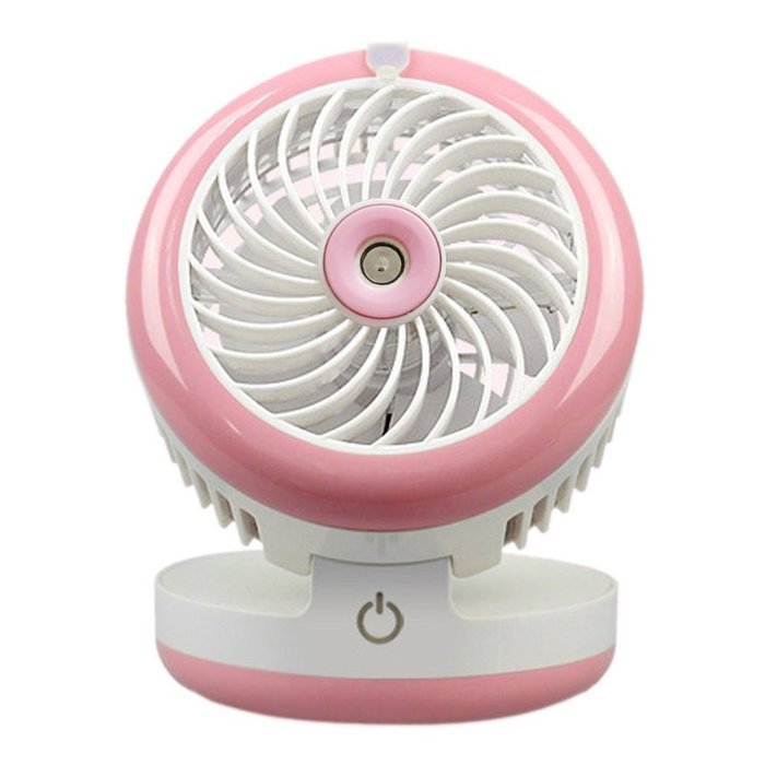 HJIAN Portable Mini Misting Fan Table Fans Humidifier Fan Portable Cooling Mist Fan Rechargeable Humidifier Personal... N17